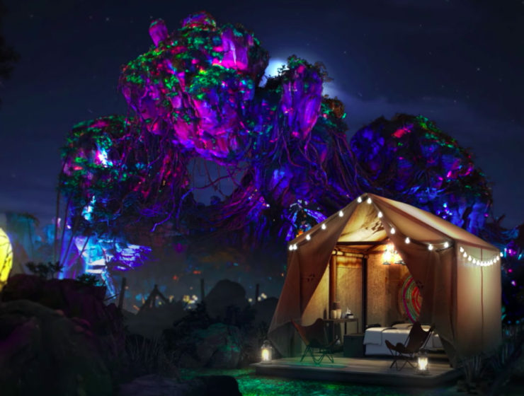 Glamping in Disney World's Pandora theme park